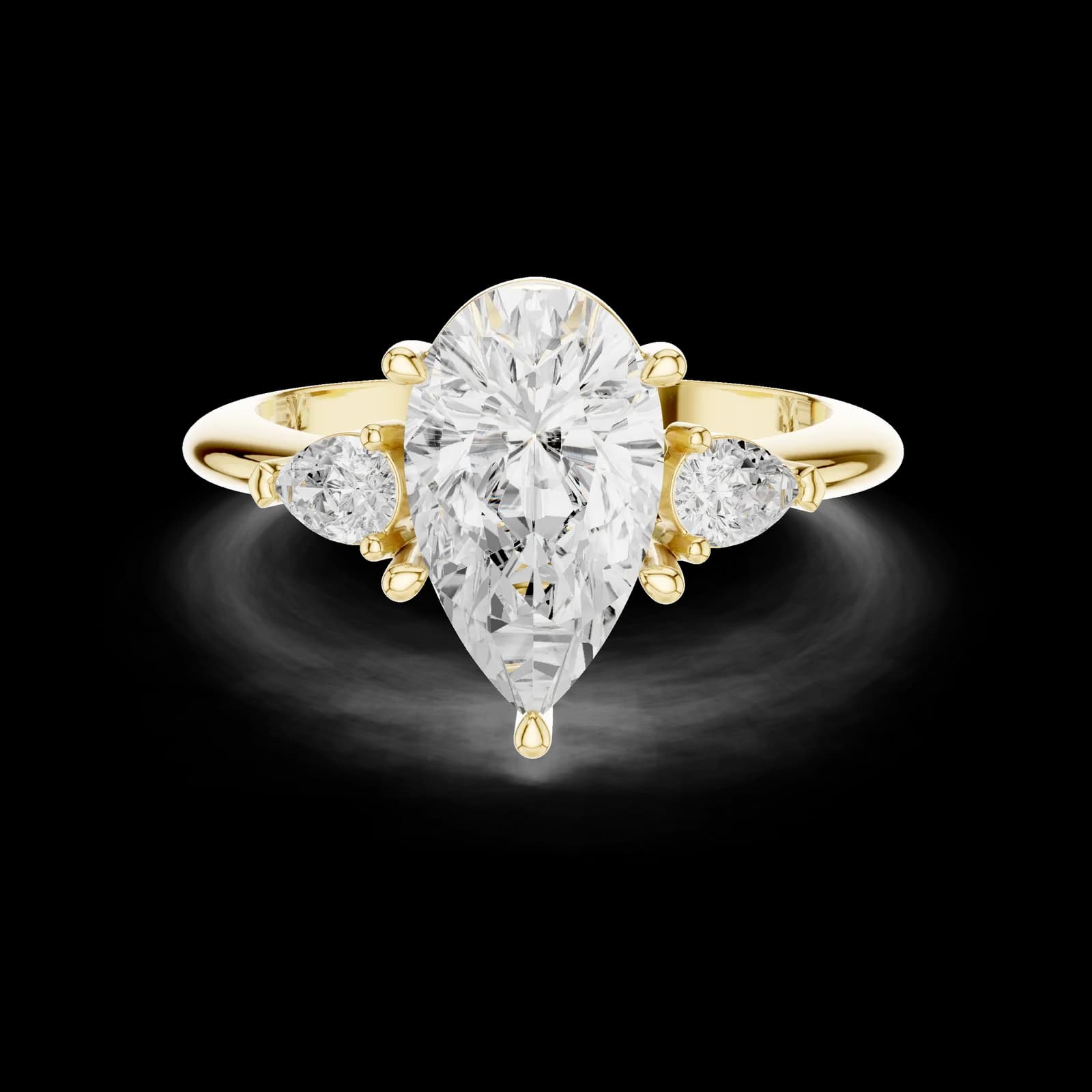 Pear Trilogy Ring